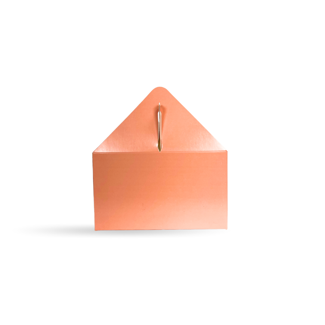 6 Cavity Cup Cake Box Peach- 10x7x4 inches