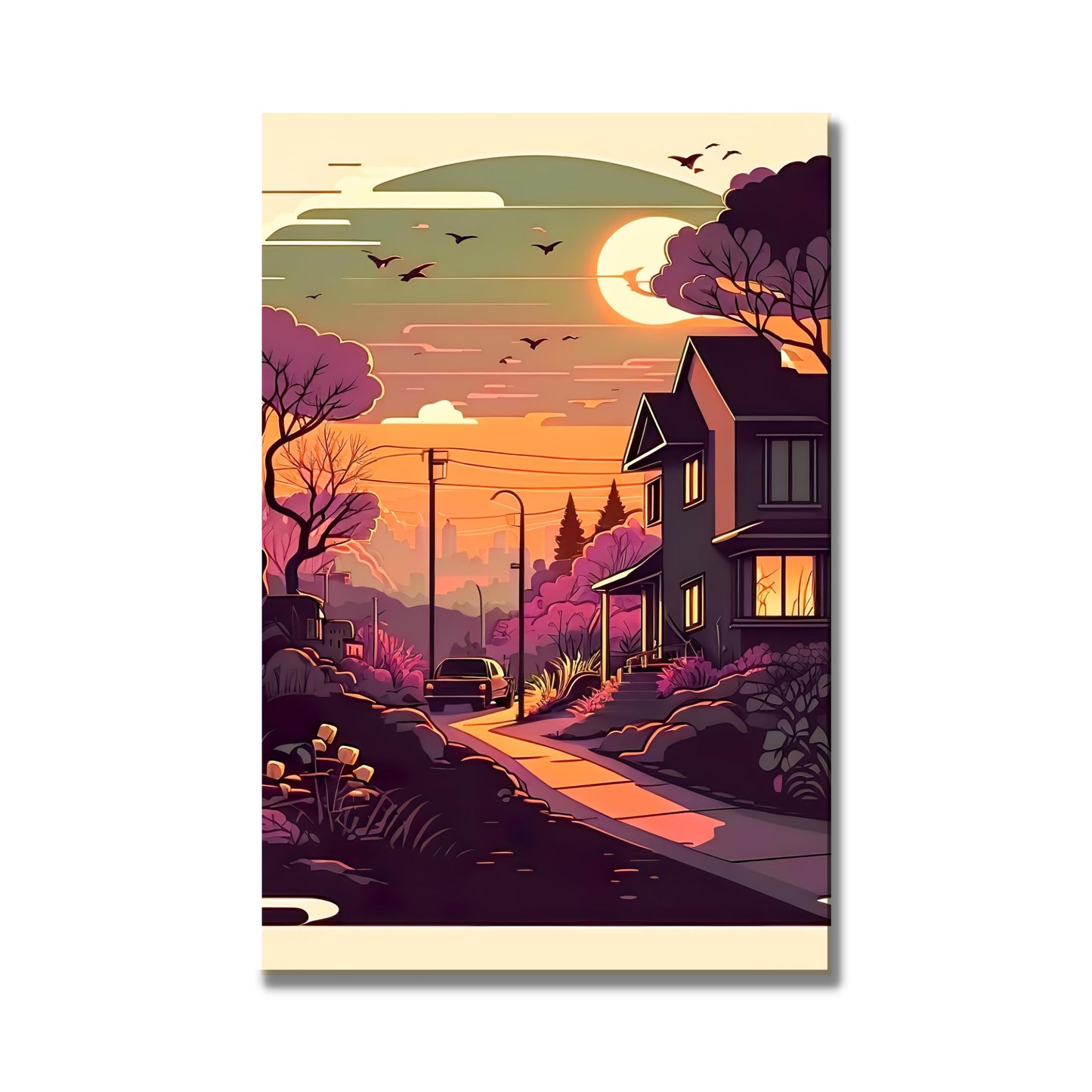 Sunset Art- Wall Poster