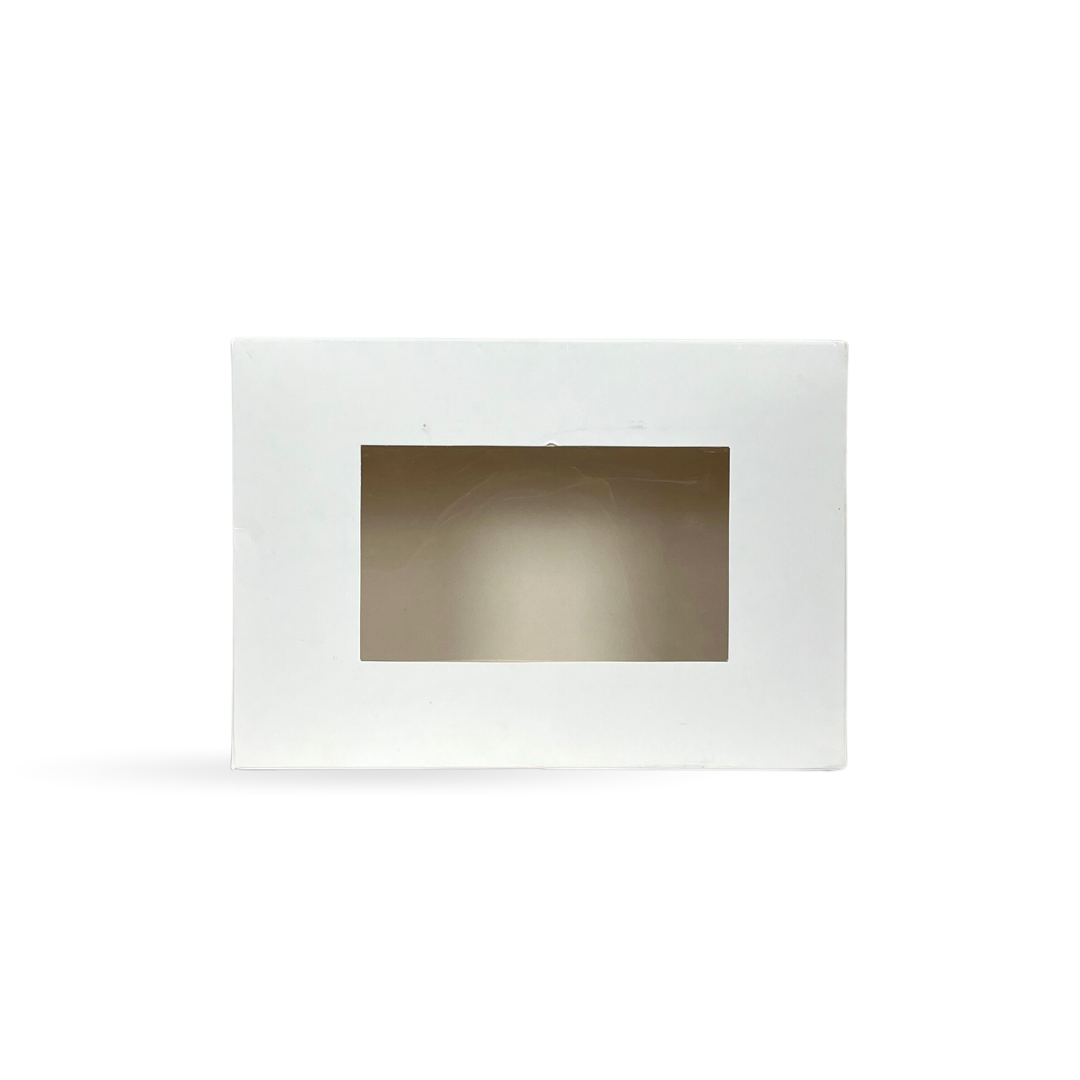 6 Cavity - Cupcake Box - 10x7x4 White