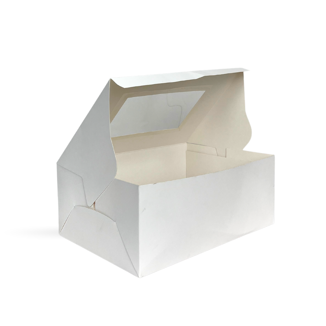 6 Cavity - Cupcake Box - 10x7x4 White