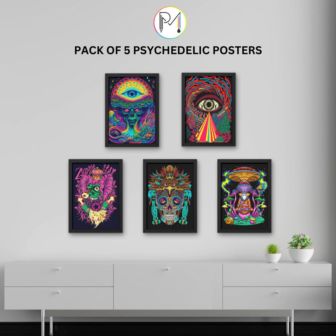 Psychedelic Poster - Pack of 5
