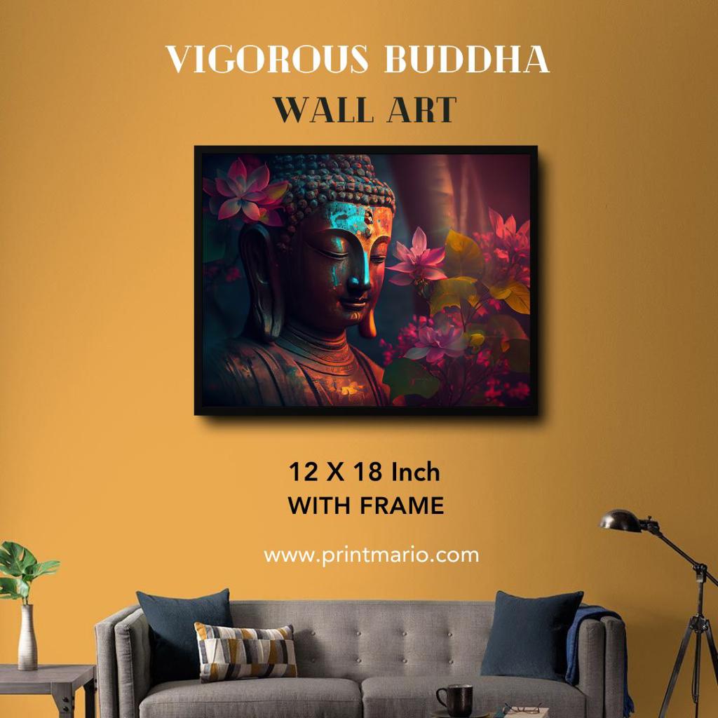 Divine Buddha - Framed Wall Poster