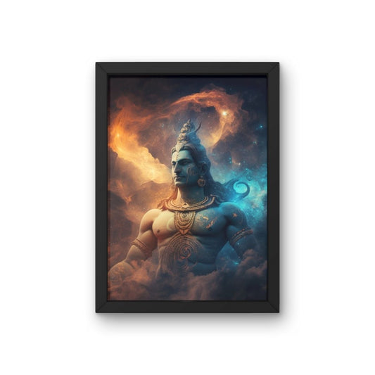 Sacred Shiva Framed Wall Poster