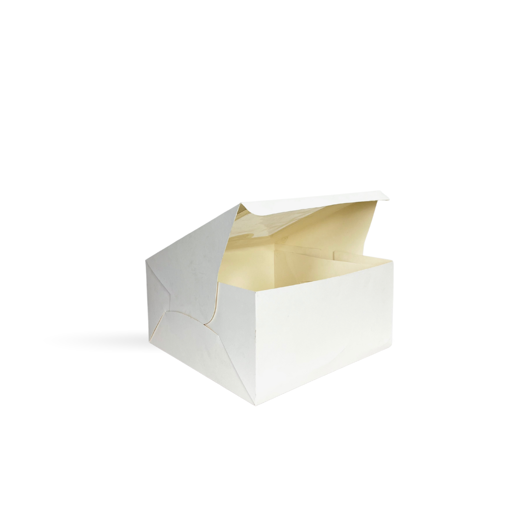 Cake Box 1/2 Kg - 8x8x5 inch - White