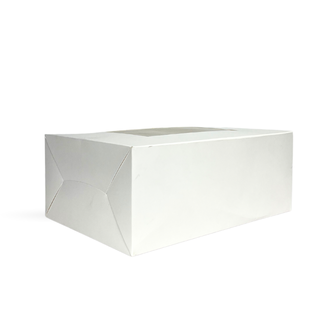 6 Cavity - Cupcake Box - 10x7x4 White