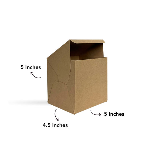 Cookie Box - 5 x 5 x 4.5 (Brown)