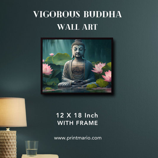 Vigorous Buddha - Framed Poster