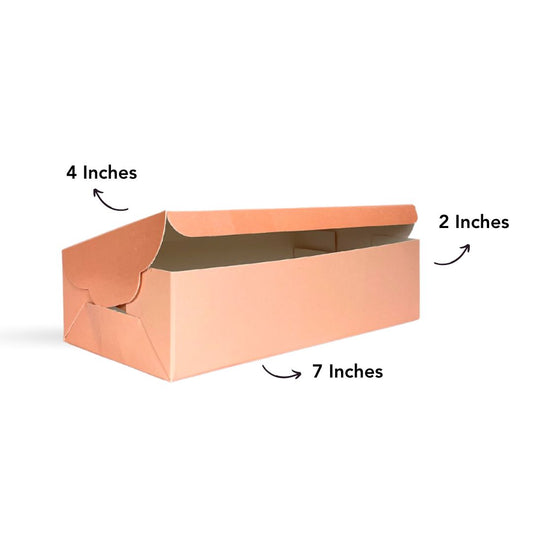 Loaf Box 7x4x2 Inch - Peach