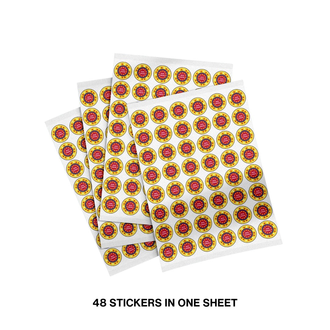 Jamin Chakkar Cracker Chocolate Stickers (pack of 5 sheets)