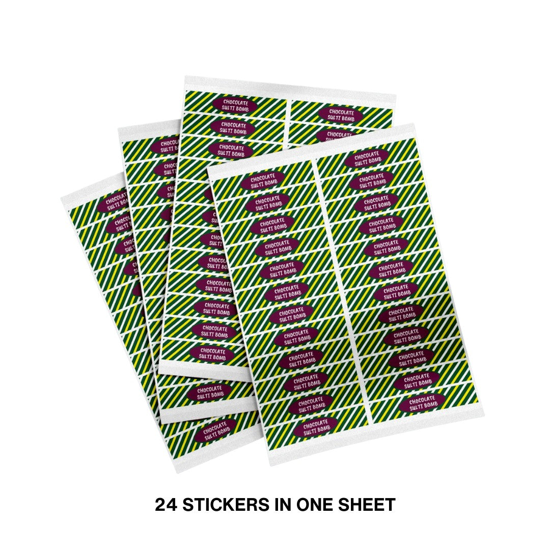 Sutli Bomb Cracker Chocolate Stickers (pack of 5 sheets)